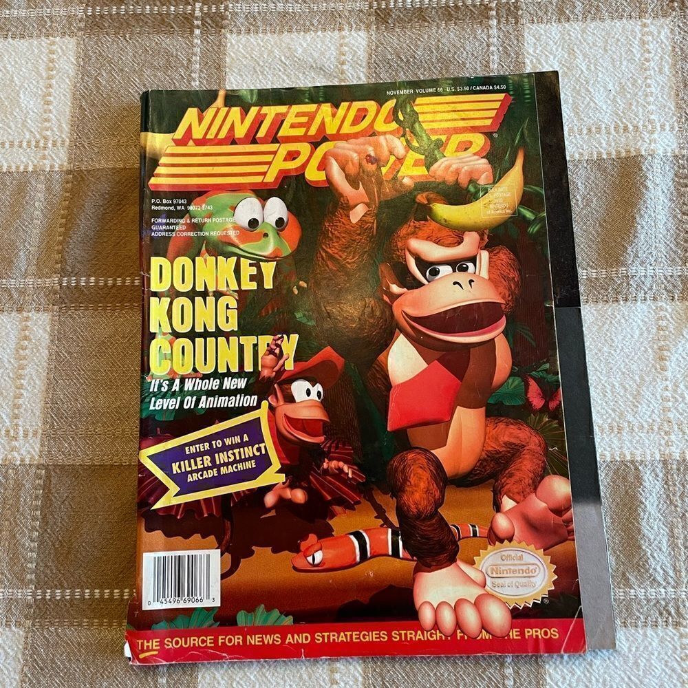 NINTENDO POWER VOLUME 66 DONKEY KONG COUNTRY